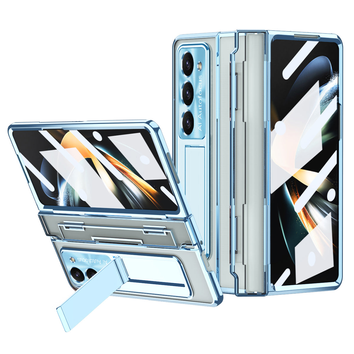 For Samsung Galaxy Z Fold5 5G Kickstand PC Case Shockproof Folding Phone Cover For Samsung Galaxy Z Fold5 5G Kickstand PC Case Shockproof Folding Phone Cover